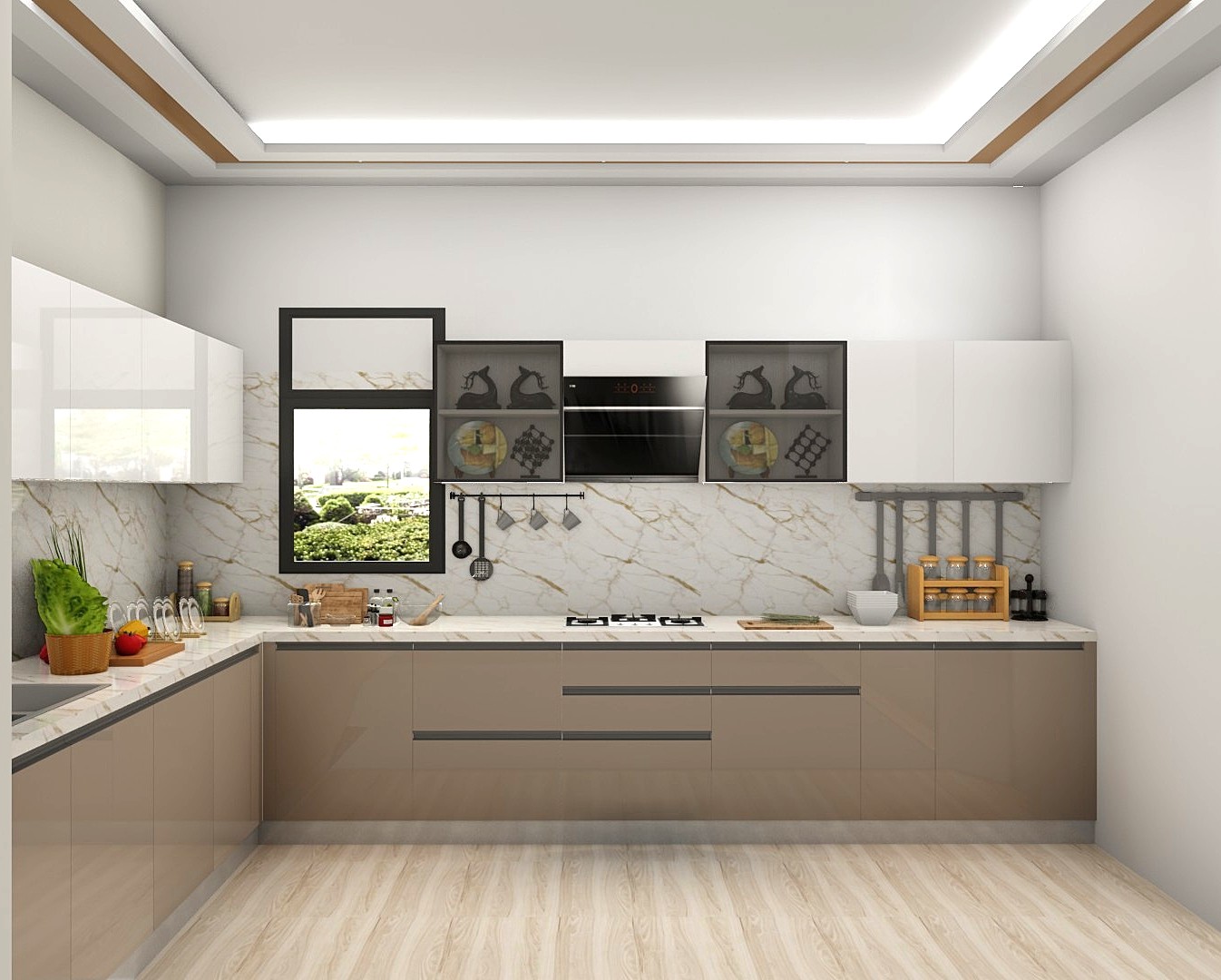 L-Shaped Kitchen 6